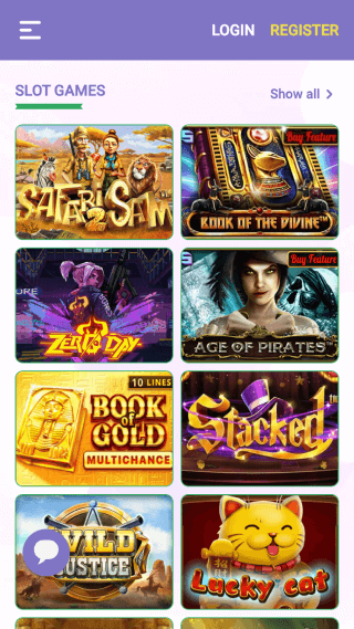 Lucys Casino website screenshot mobile
