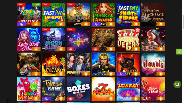 Fastpay Casino website screenshot desktop