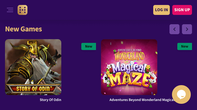 Haz Casino website screenshot desktop
