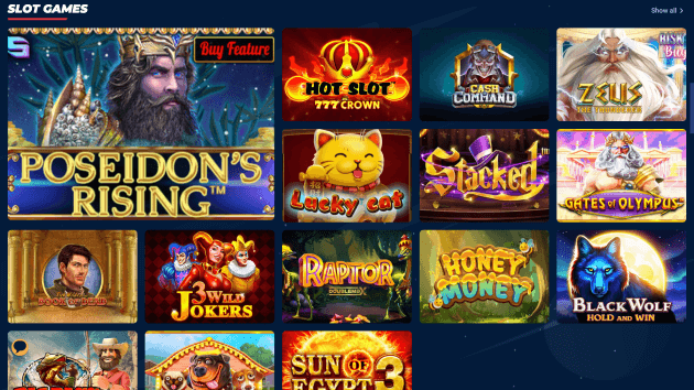 Jupi Casino website screenshot desktop