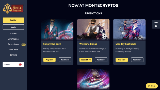 MonteCryptos website screenshot desktop